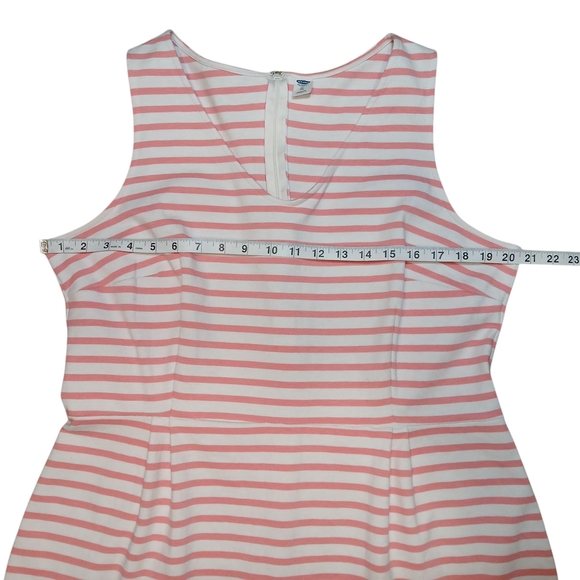 Old Navy Striped Midi Dress - Pink and White - Picture 4 of 7